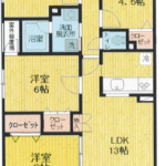 76.03㎡広めの室内です(間取)